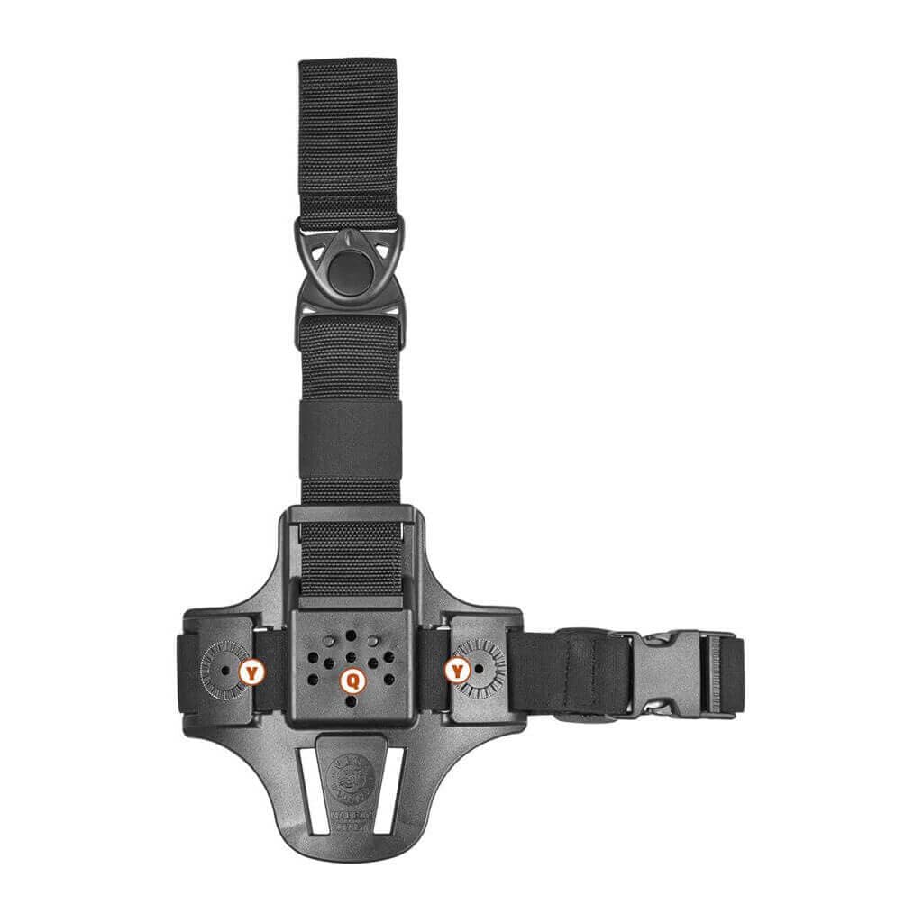 Vega Holster Piattaforma cosciale compatta 8K17 - Nero
